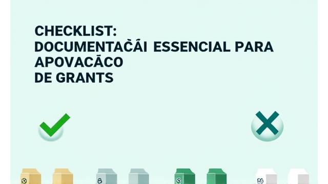 Capa de checklist: Documentação Essencial para Aprovação de Grants