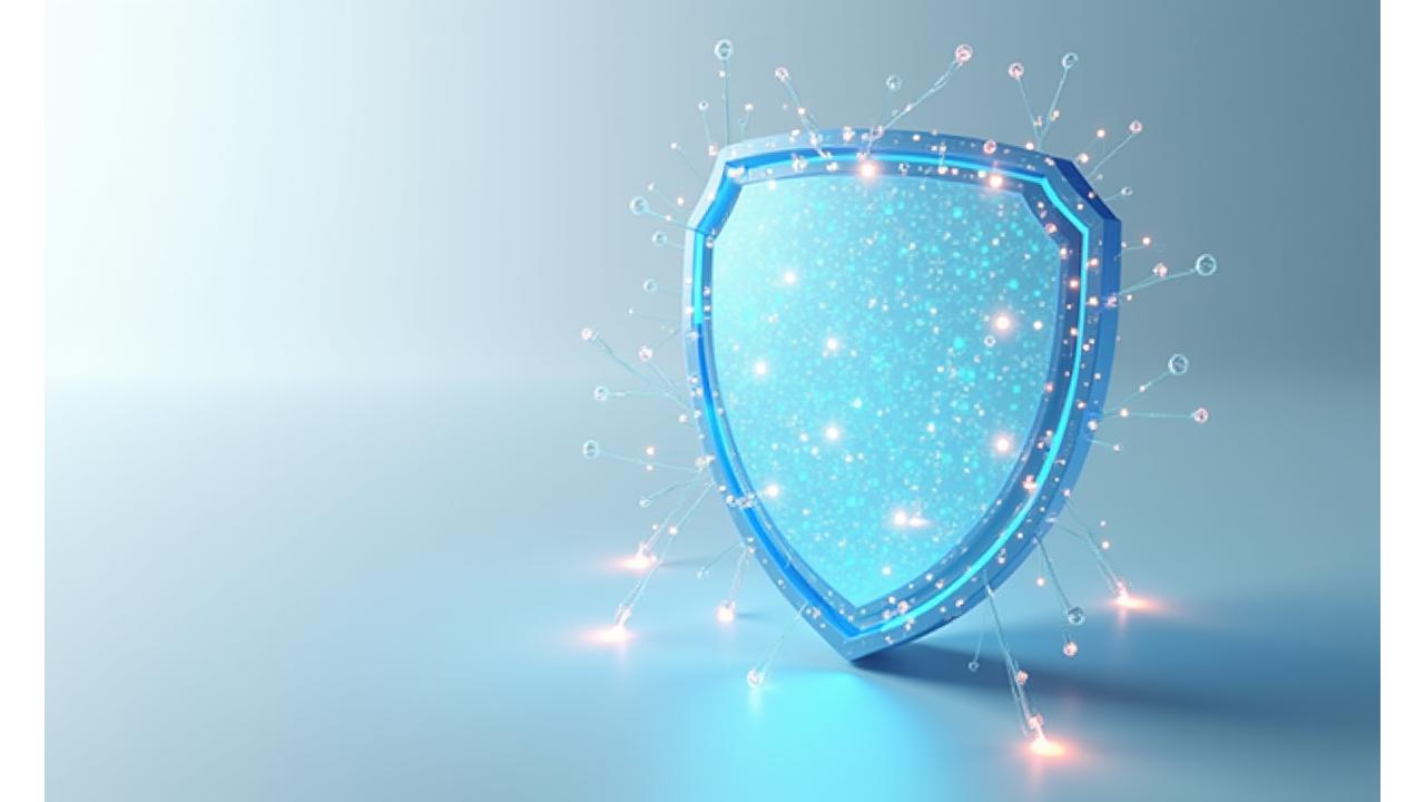 Representação visual de conceitos de privacidade de dados, com cadeados e escudos digitais