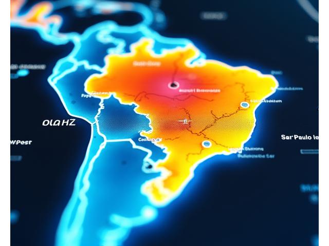 Heat map de impacto geográfico mostrando concentração de projetos sociais.