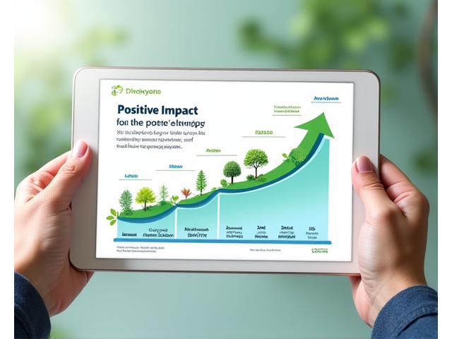 Infográfico interativo com dados de impacto para comunicação com doadores.